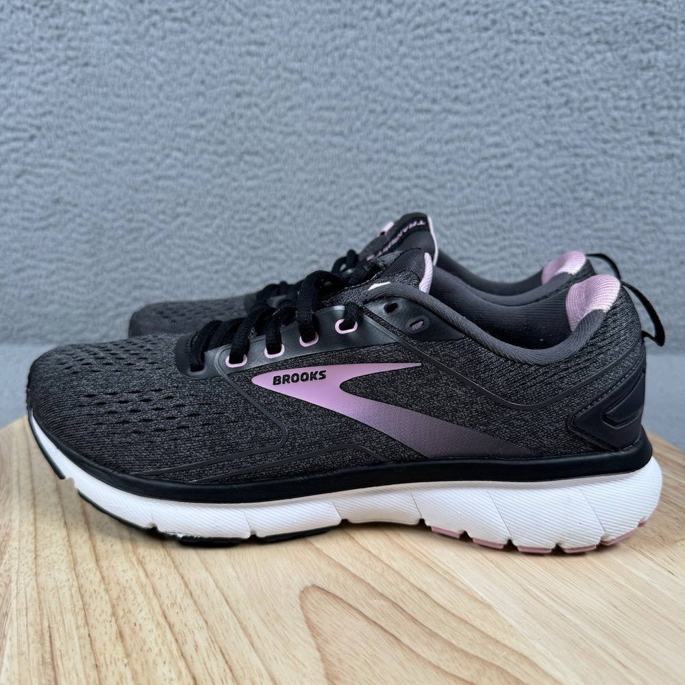 Brooks Womens Transmit 3 Womens 9.5 B Medium Black Running Shoes 1203501B077 - Picture 4 of 12
